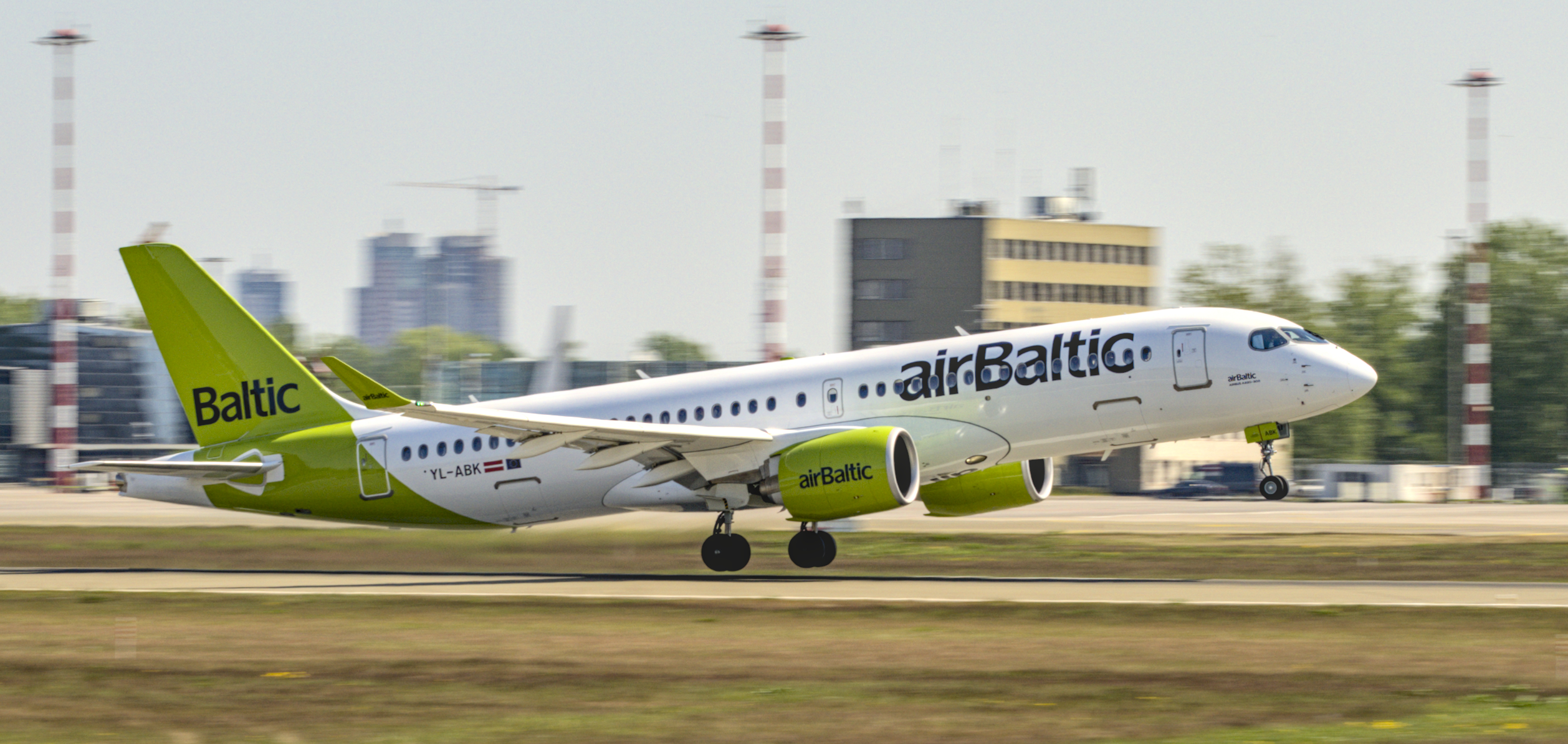 Air Baltic Airbus A220 YL-ABK